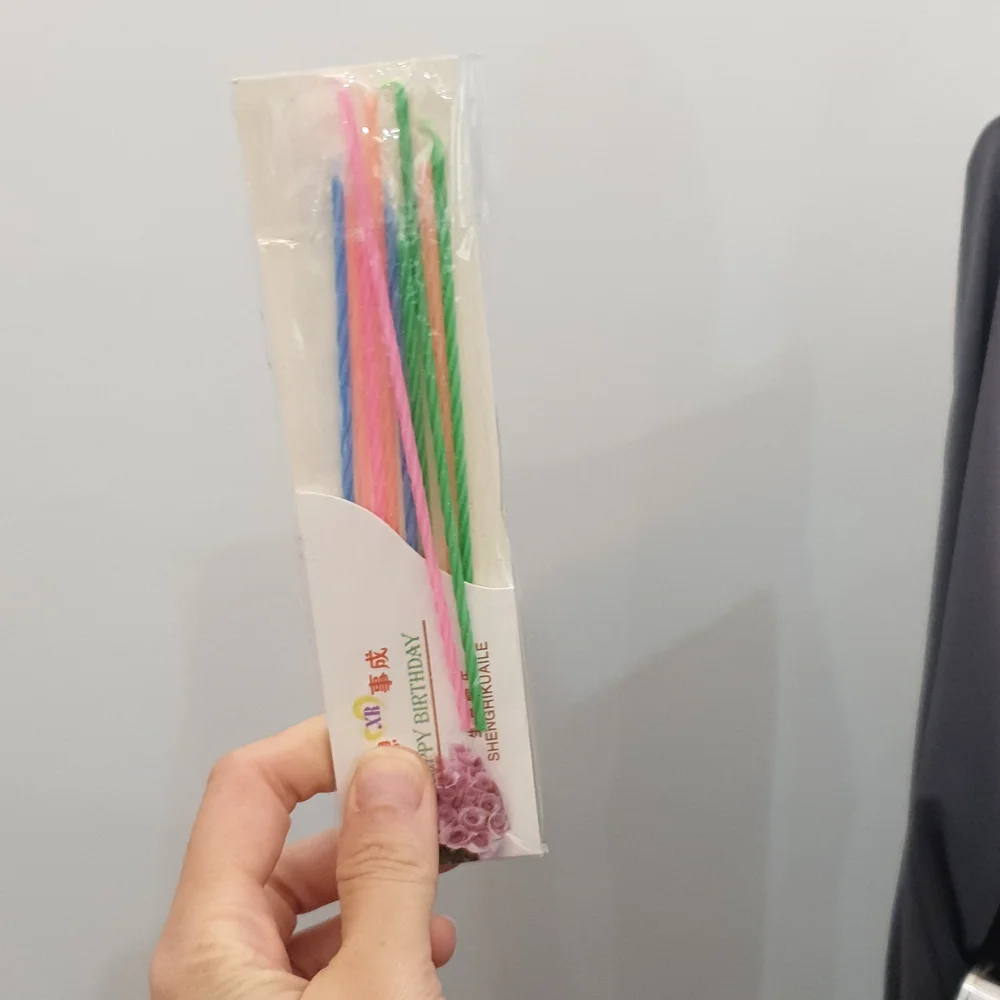 Colorful birthday candles for children